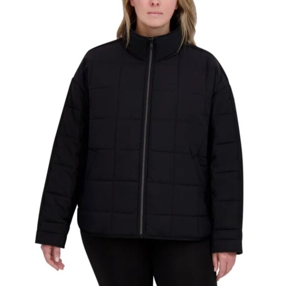 NWT Roxy Women's Quilted Jacket, Black - Picture 9 of 11